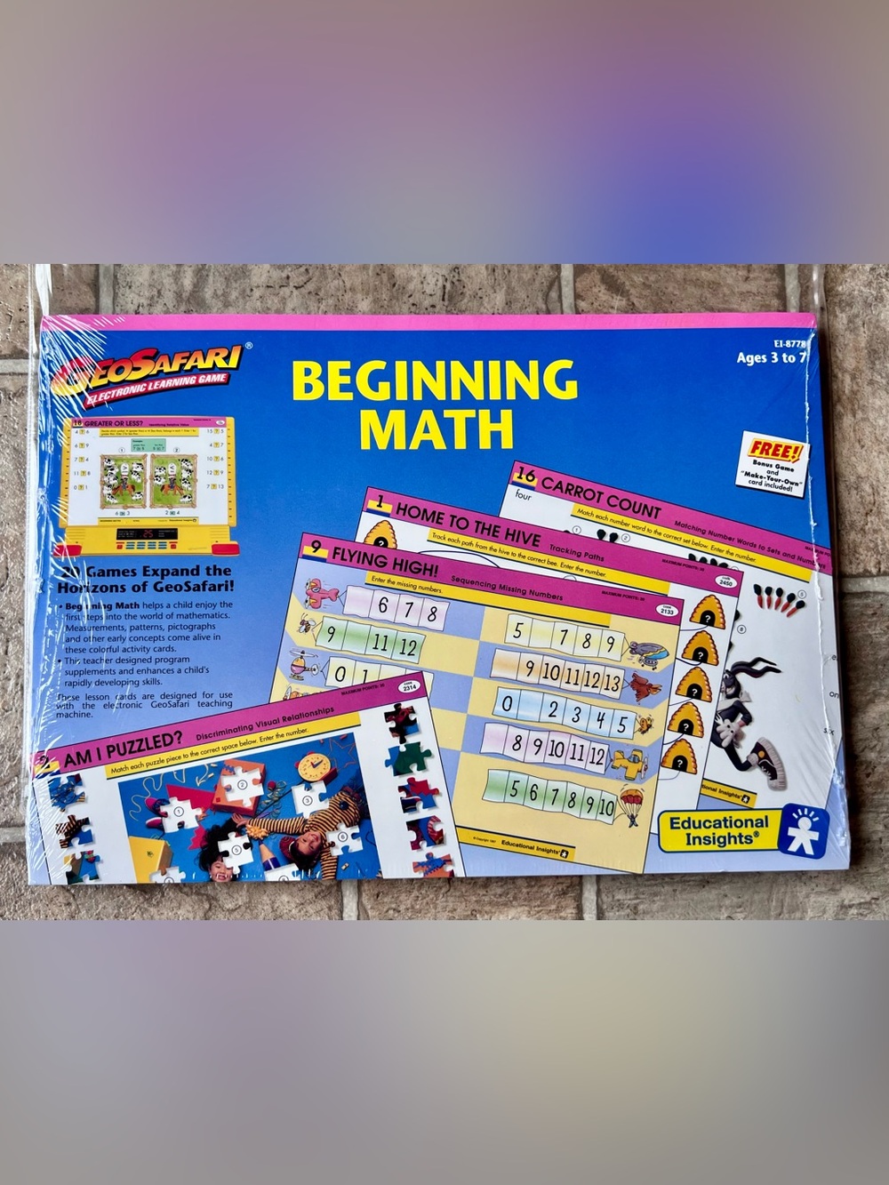 GeoSafari “Beginning Math” Complete Card Set (EI-8778) Ages 3-7